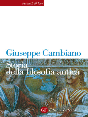 cover image of Storia della filosofia antica